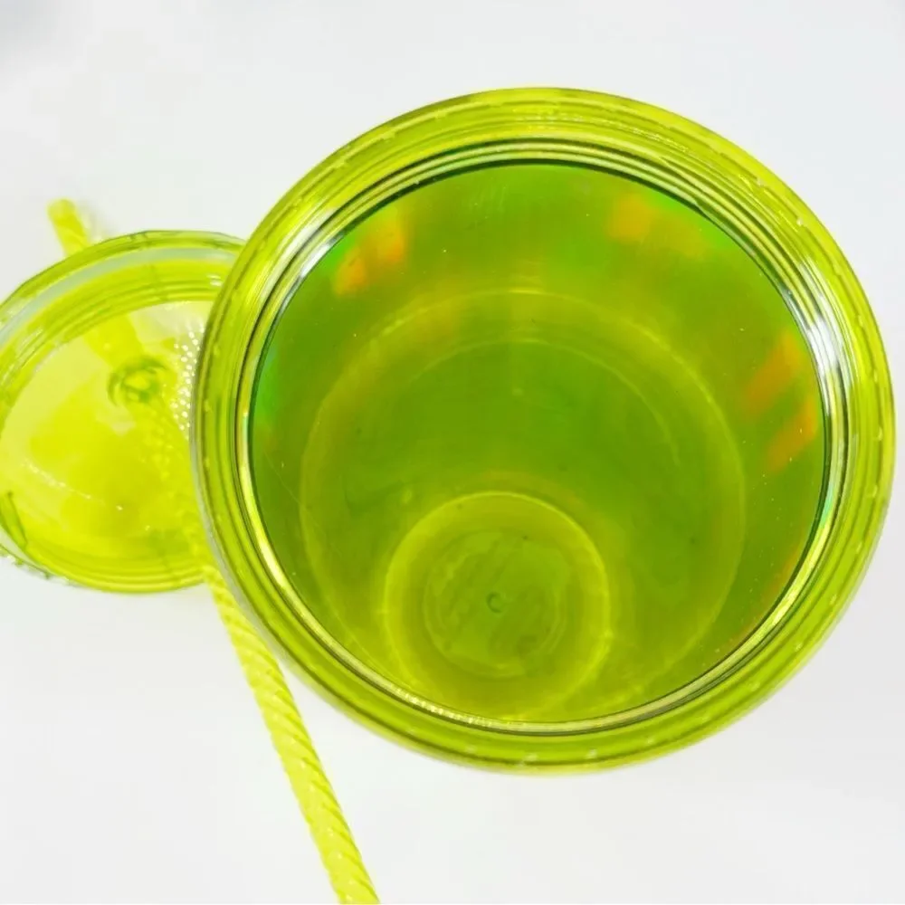 Starbucks Lime Kaleidoscope Iridescent Tumbler Cup With Straw Lid 24oz Venti‎